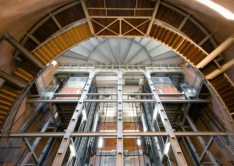 Ascenseur rse avec des pieces recyclées 