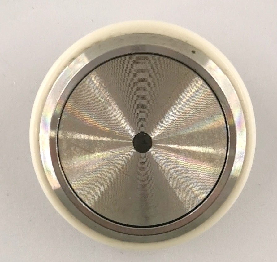 BOUTON DEMON ATV INOX BLEU